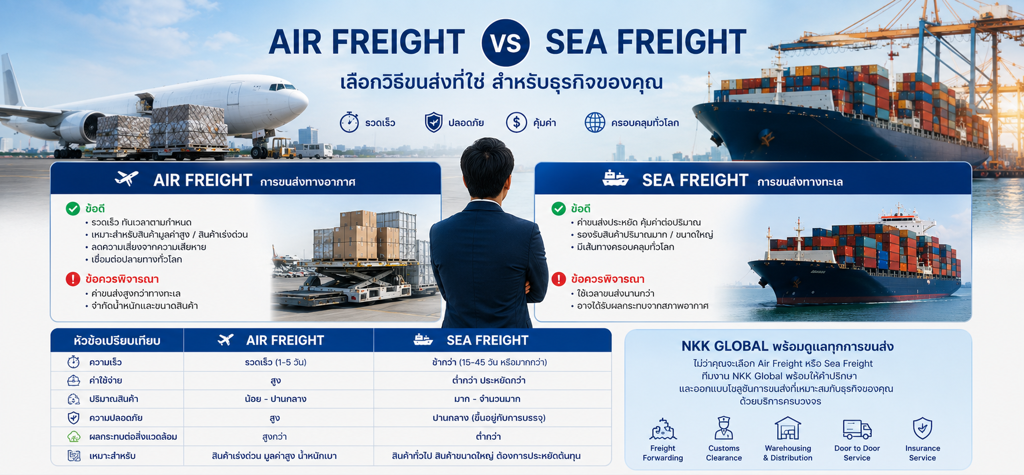 Air Freight vs Sea Freight: Choosing the Right Logistics Strategy for Your Global Trade